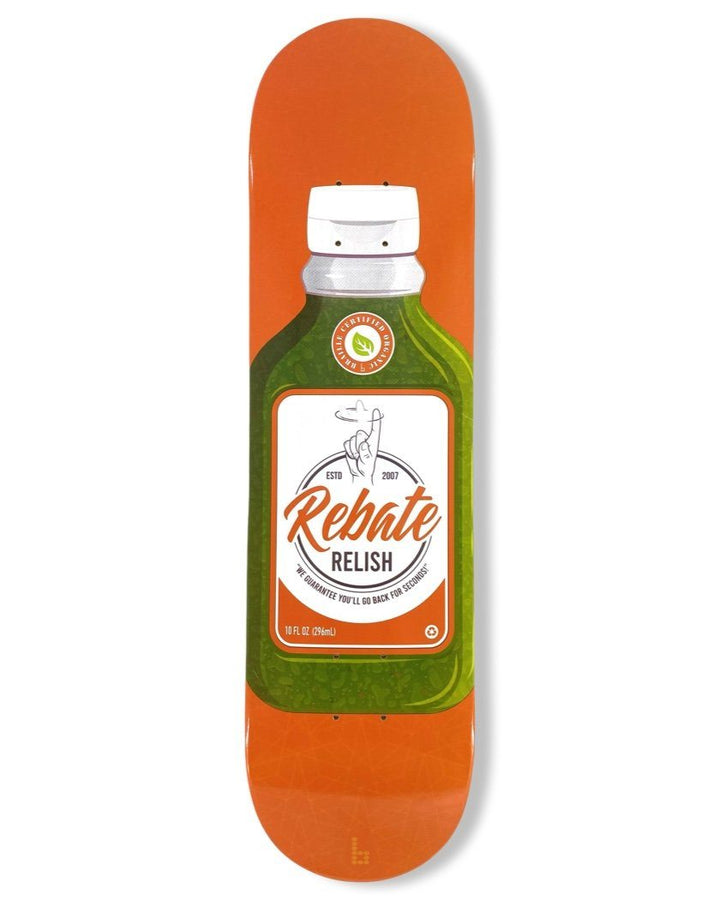 Condiment Series: Rebate Relish Skateboard Deck