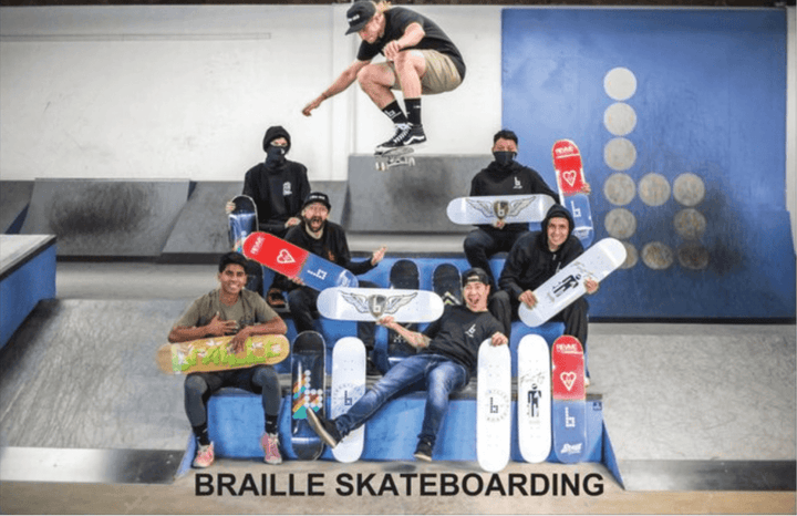 Braille Skateboarding Team Poster